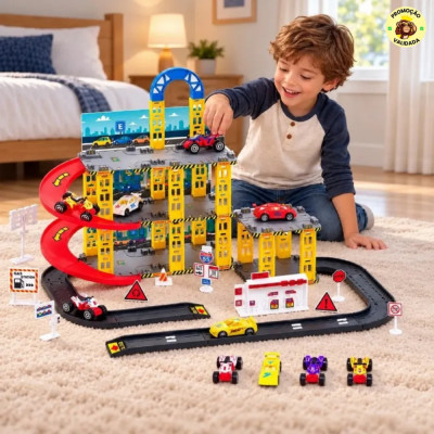 Pista de Carrinhos Infantil Lava Rapido