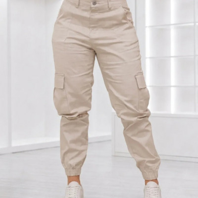 Calça Cargo Jogger Jeans Feminina Premium