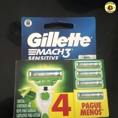 Gillette Mach3 Sensitive Carga Aparelho de Barbear