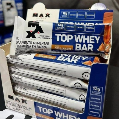 💪 Max Titanium Top Whey Bar 12 Unidades