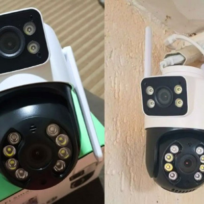 Câmera Segurança Externa WiFi A28 App iCsee à Prova D'água