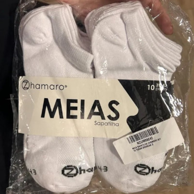 Kit 10 Pares Meias Zhamaro Premium Sapatilha Invisível