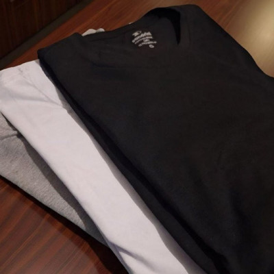 Kit 3 Camisetas Algodão Dia Dia Sandrini Básica