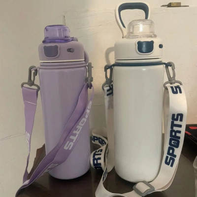 Garrafa Isotérmica Inox Antivasamento Preta