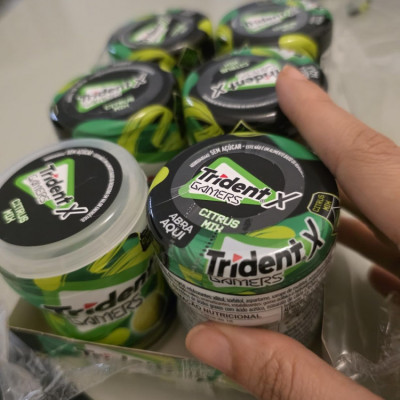 Chiclete Trident X Gamers Citrus Mix - Caixa 6 unid