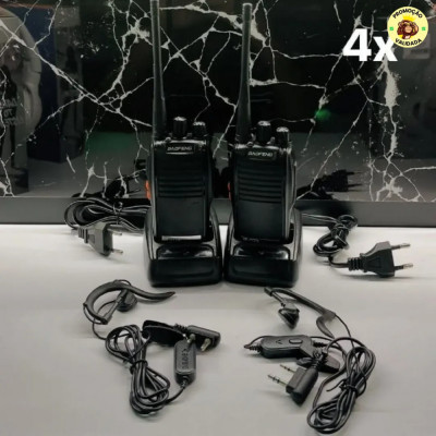 Kit com 4 Radios Baofeng 777S Walk Talk Comunicador