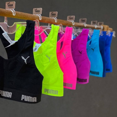Top Puma Academia Fitness Nadador Alta Sustentação