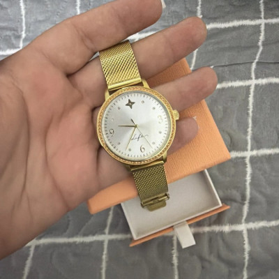 Relógio Life Formatura Feminino Aço Dourado
