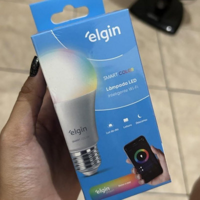 Lâmpada Inteligente Smart Color 10W Elgin RGB WiFi