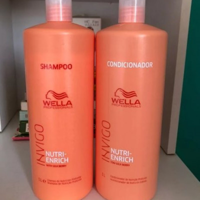 Kit Wella Shampoo e Condicionador Enrich 1L