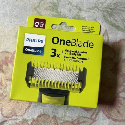 🪒 Lâminas de Reposição Originais Philips OneBlade - 3 unidades