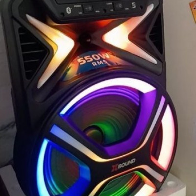 Caixa de Som Amplificadora Mondial CM-550 550W LED