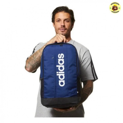 Mochila Linear adidas Azul Liso