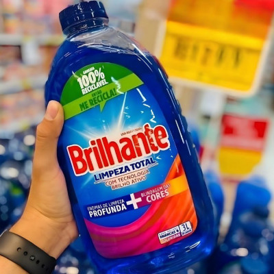 Brilhante Limpeza Total Lava Roupas Líquido 3L