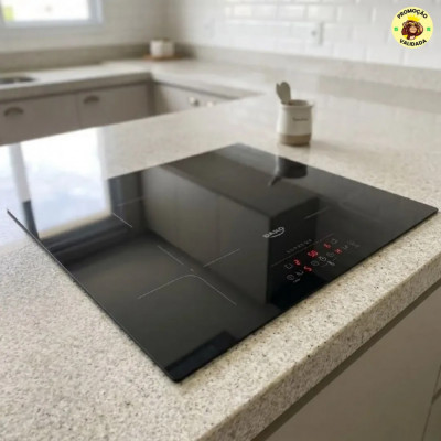 Cooktop de Inducao 4 Bocas Dako Supreme Preto com Trava de Seguranca