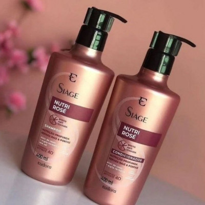 Eudora Kit Siàge Nutri Rose: Shampoo 400ml + Condicionador 400ml