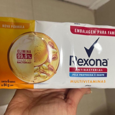 Rexona Sabonete Em Barra Multivitaminas 84g - 6 unidades