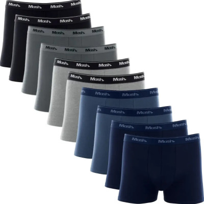 Kit 10 Cuecas Boxer Algodão Mash