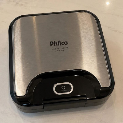 Sanduicheira E Grill Philco 2 Em 1 Inox 800w 127V