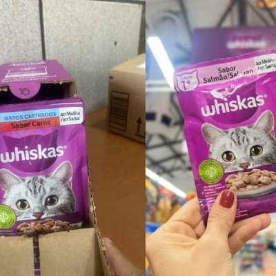 Pack Ração Úmida Whiskas para Gatos Adultos Castrados 85g - 20 unidades