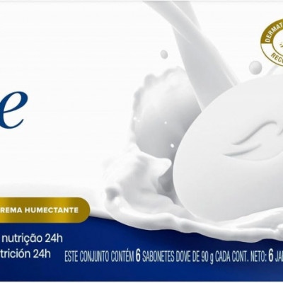 Dove Sabonete Barra 90g 6 Unidades