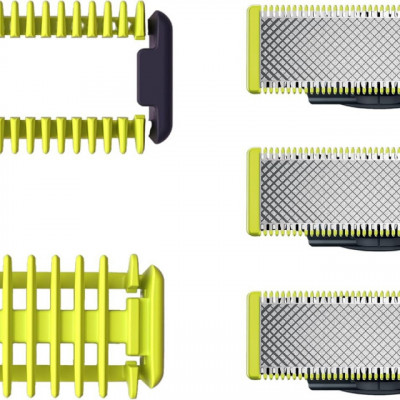 3 Lâminas + 2 Pentes Philips OneBlade