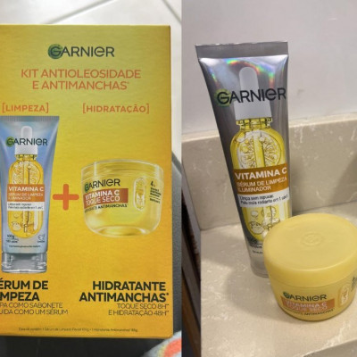Sérum de limpeza 100g + Hidratante Antimanchas Garnier 85g