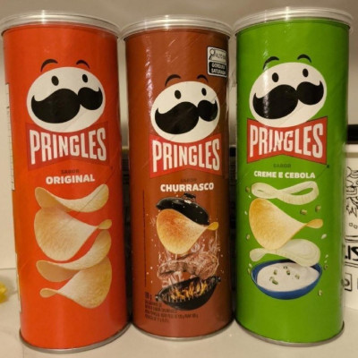 Pringles Pack 3 Sabores - Original, Creme e Cebola e Churrasco