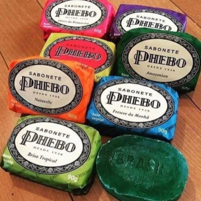 Kit 8 Sabonetes Phebo Amarelo - 720g