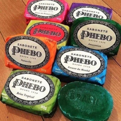 Kit 8 Sabonetes Phebo Amarelo - 720g