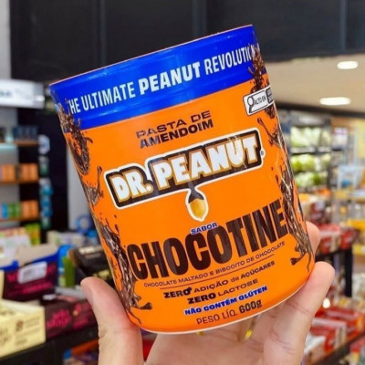 Dr. Peanut Pasta de Amendoim Gourmet Chocotine 600g