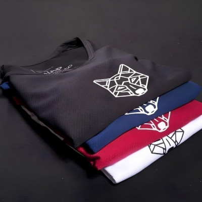 Kit 3 Camisetas Dry Lobo Alpha Geométrico