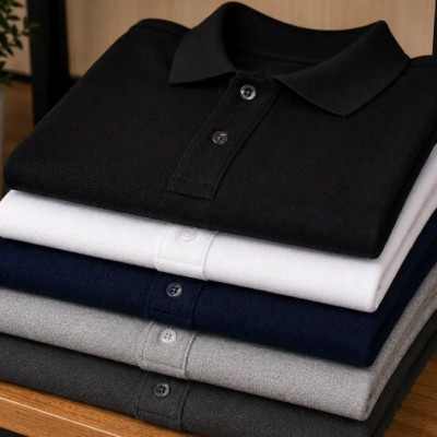 Kit 5 Camisas Gola Polo Blusa Slim Piquet