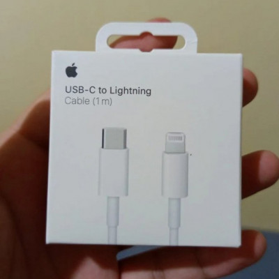 Cabo Carregador Lightning Tipo C Apple 1 Metro Branco