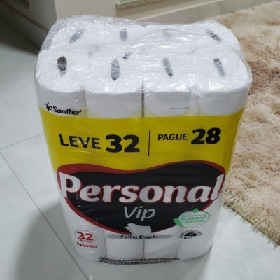 Papel Higiênico VIP Folha Dupla 32 rolos de 30M