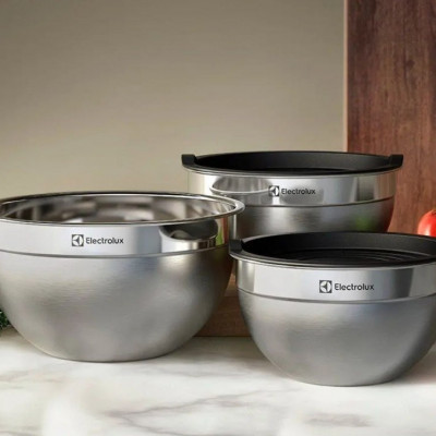 Conjunto de Bowls e Medidores de Inox 3 Pecas Electrolux