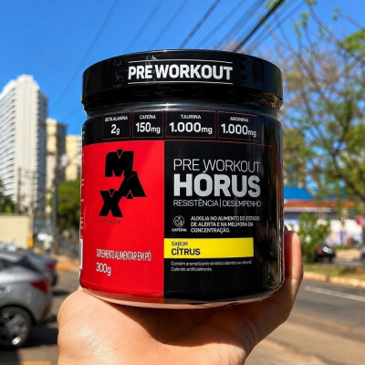 Suplemento Pré-Treino Max Titanium Hórus 300g