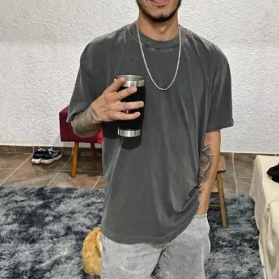 Camiseta Oversized Masculina 100% Algodão Premium