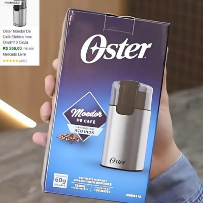 Oster Moedor de Café Elétrico Inox, 150W, OMDR110, 220V