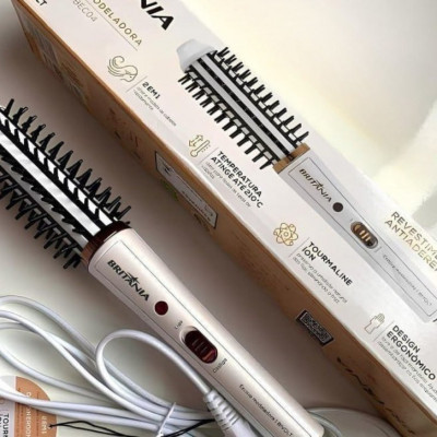 Escova Modeladora Britânia 2 Em 1 Bivolt