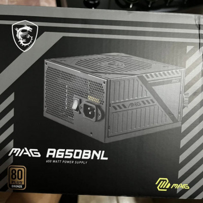 MSI MAG 650W 80 PLUS Bronze PFC Ativo A650BNL