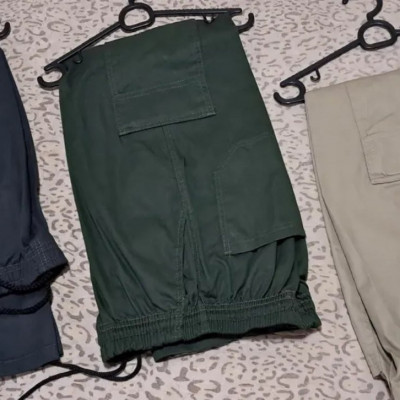 Calça Cargo Sarja (várias cores)