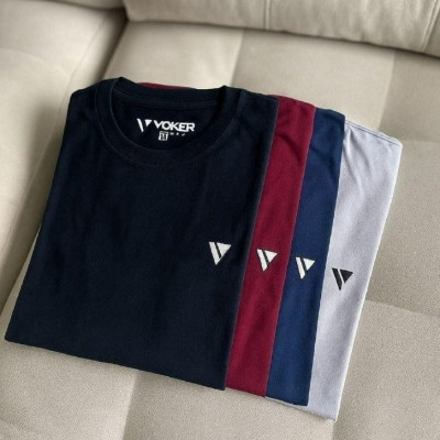 Kit 3 Camisetas Masculina Camisa Slim Voker