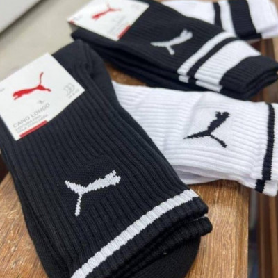 Kit 3 Pares Meias Puma Cano Alto