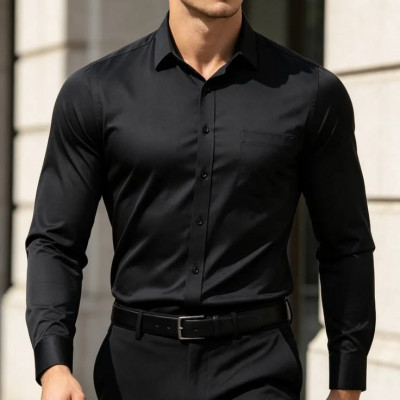 Camisa Social Slim Fit Masculina Manga Longa