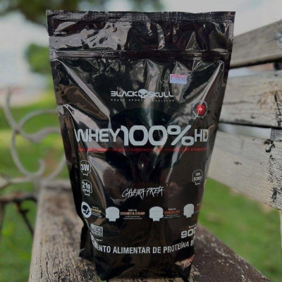 Whey 100% Hd Refil Black Skull 900g