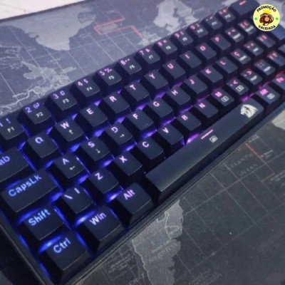 TECLADO MECÂNICO GAMER REDRAGON FIZZ RGB PRETO