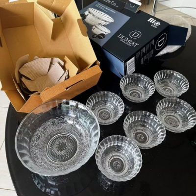 Conjunto de Bowls de Vidro Konia – 7 Peças