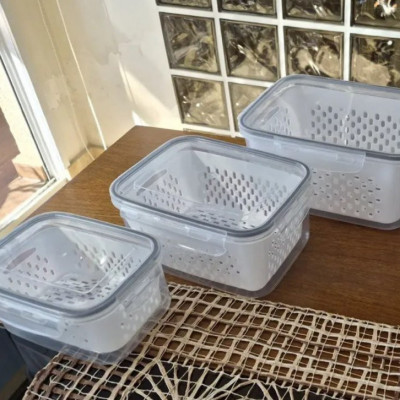 Kit 6 Organizadores Geladeira Com Tampas