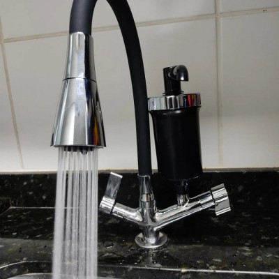 Torneira Gourmet Filtro Flexível Preta Cozinha